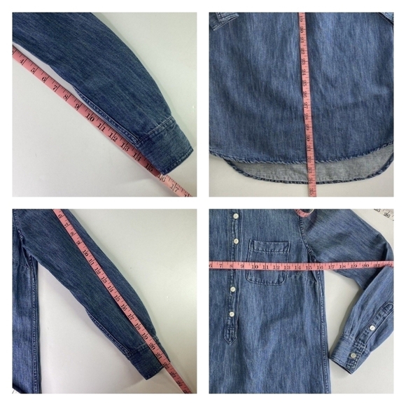 J. Crew Chambray/Denim Tunic/Dress SZ 0 - Picture 2 of 9